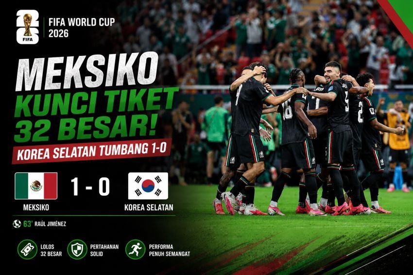 Meksiko Kunci Tiket 32 Besar, Korea Selatan Tumbang pada Duel Ketat Grup A