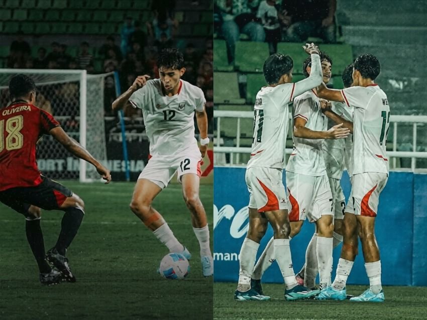 Reno Buka Jalan, Kaka Segel Kemenangan! Garuda Muda Libas Timor Leste 3-0