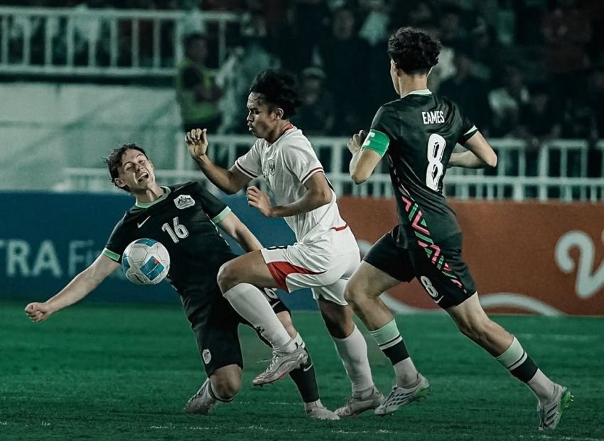 Duel Panas Semifinal, Garuda Muda Belum Pecahkan Kebuntuan di Babak Pertama