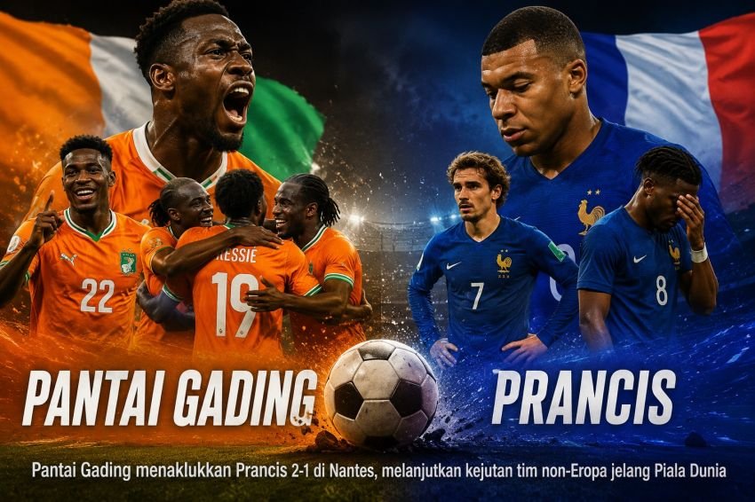 Setelah Belanda dan Belgia Tersandung, Kini Pantai Gading Kejutkan Prancis di Nantes