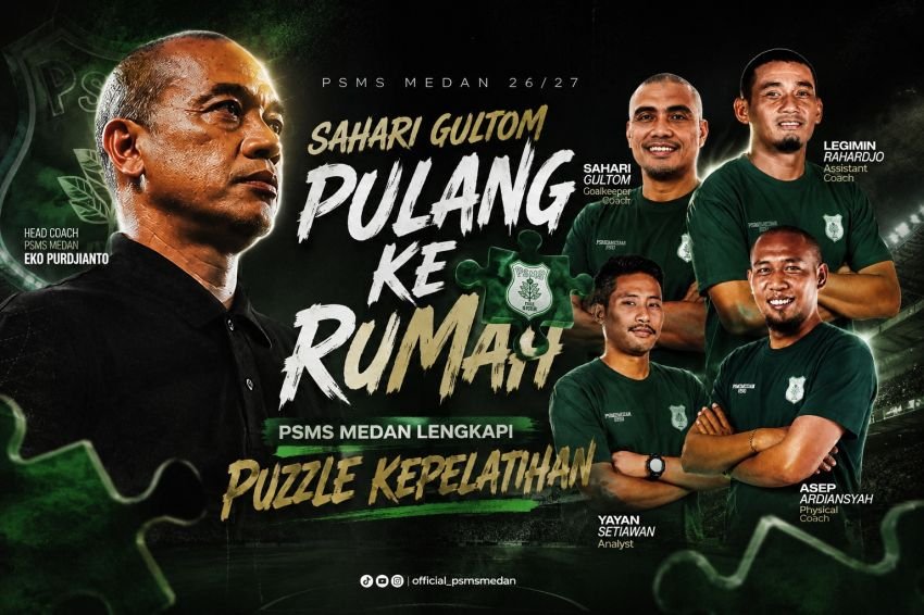 PSMS Medan Kirim Sinyal Serius! Eks Pelatih Kiper Timnas dan Legenda Klub Bersatu