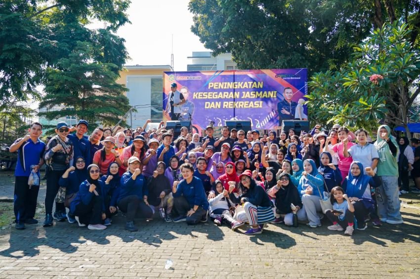Gelorakan Hidup Sehat dan Wujudkan Program Prioritas Rico Waas, Dispora Medan Gelar Senam PKJR di Taman Gajah Mada
