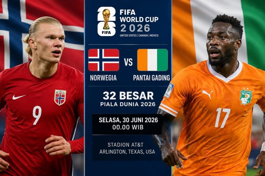 Pantai Gading vs Norwegia: Duel Fisik, Haaland Jadi Ancaman Utama