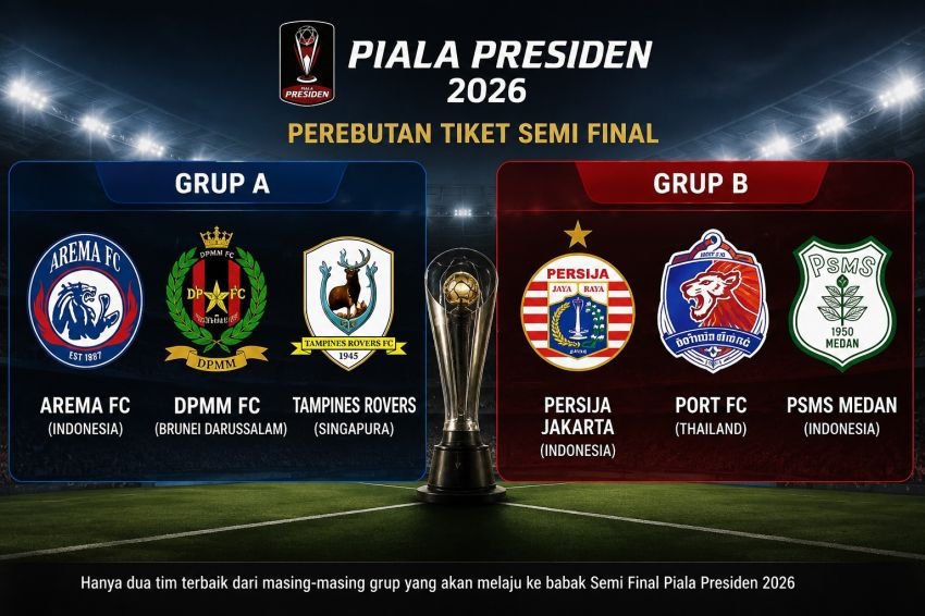 Persib dan Persebaya Sudah Lolos, Siapa Dua Tim Terakhir ke Semifinal Piala Presiden 2026?