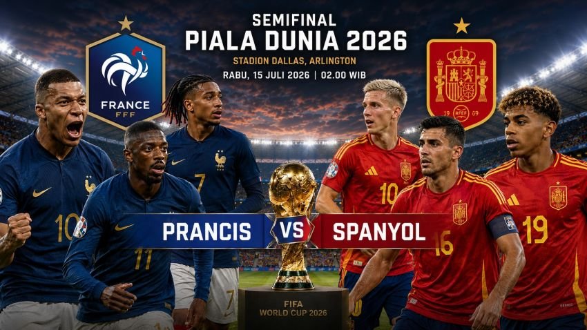 Prancis vs Spanyol di Semifinal Piala Dunia 2026: Mimpi Juara Siapa yang Berakhir?