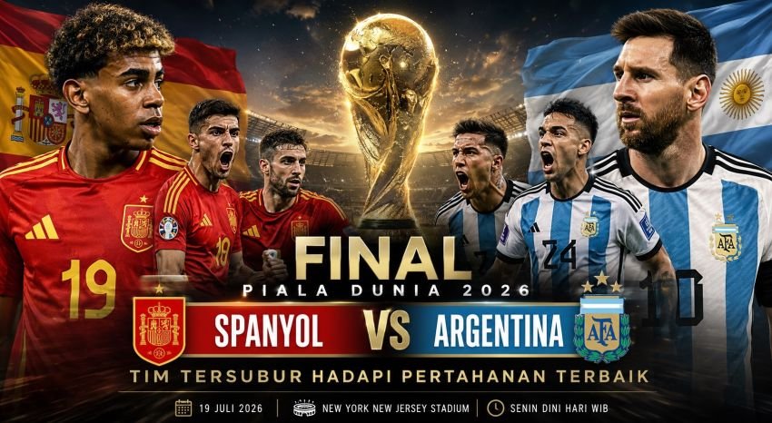 Final Piala Dunia 2026: Spanyol vs Argentina, Ketajaman Bertemu Benteng Terkuat Dunia