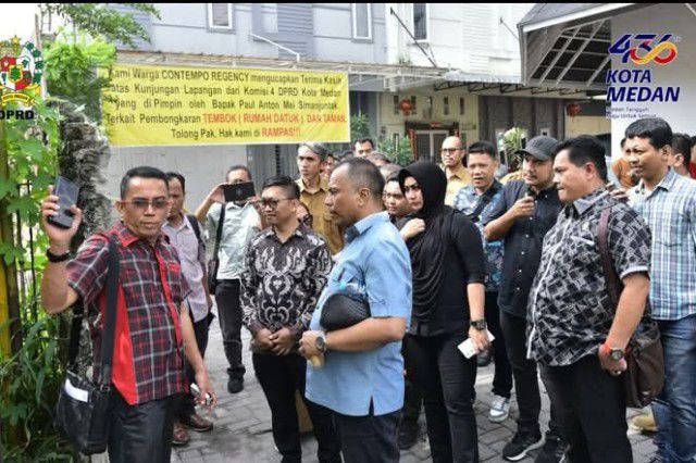 Komisi IV DPRD Medan Tinjau Stadion Teladan dan Pembongkaran Tembok Perumahan