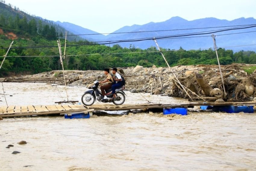 Sempat Terputus, Jembatan Perintis Garuda Jadi Akses Baru Warga Aceh Tengah