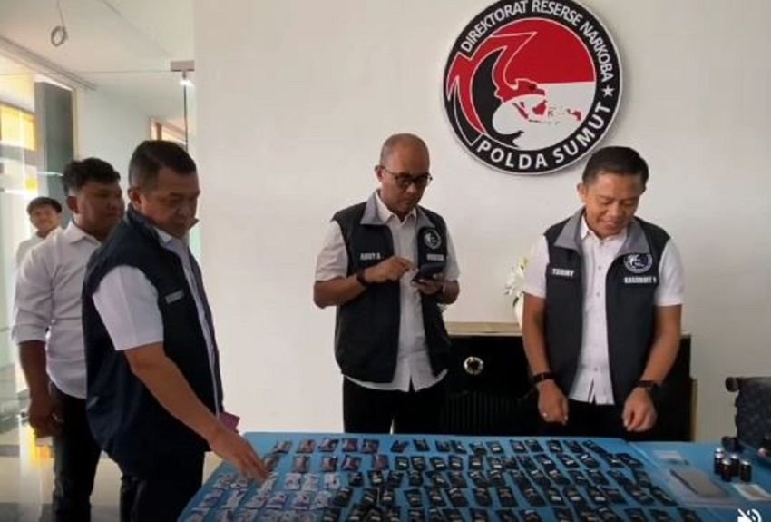 Ratusan Narkoba Catridge Pod Etomide Yakuza Disita dari Bandara Kualanamu