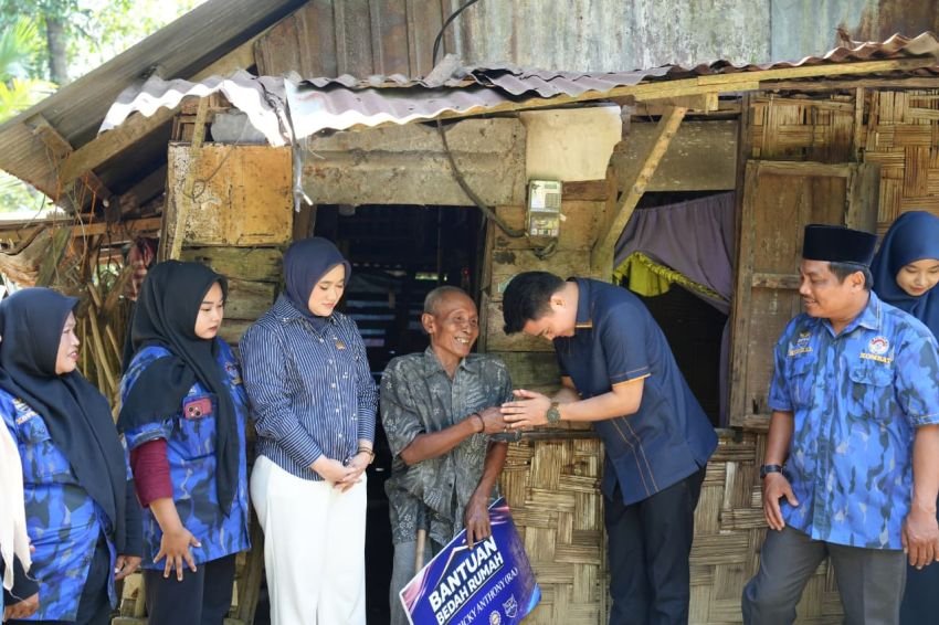 Tak Layak Huni, Ricky Anthony Bangun Rumah Baru Untuk Warga Langkat