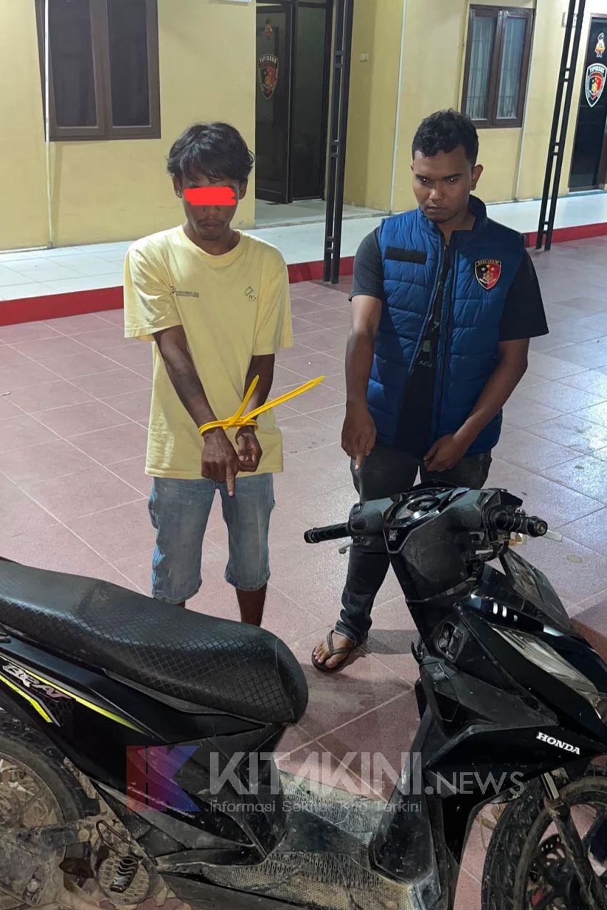 Polisi Amankan Seorang Terduga Pelaku Pencurian Sepeda Motor di Badiri