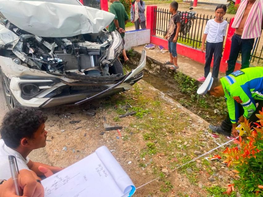 Kecelakaan Beruntun di Jalan Sibolga-Barus, 17 Orang Terluka