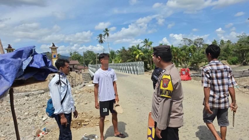 Polsek Sibabangun Amankan Pelaku Pungli di Jembatan Anggoli
