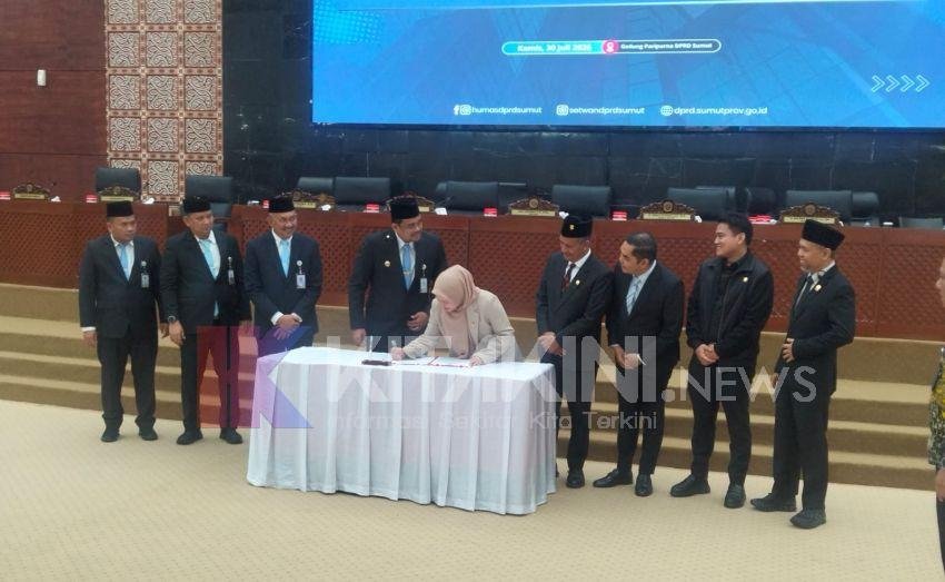Pemprovsu Bersama DPRD Sepakati Ranperda Pertanggungjawaban Pelaksanaan APBD 2025