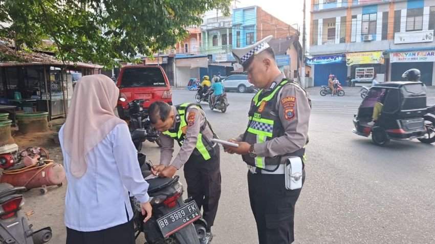 Kasatlantas Pimpin Penindakan Pelanggaran Lalulintas di Padangsidimpuan