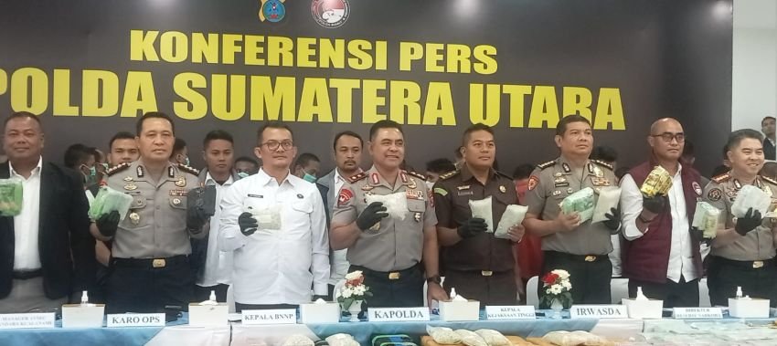 Polda Sumut Ungkap 3.865 Kasus Narkoba, Sita 5,3 Ton Barang Bukti