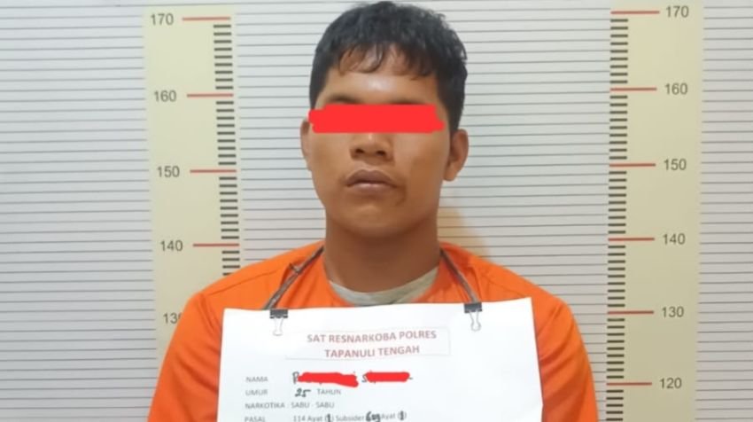 Polres Tapteng Tangkap Pengedar Sabu di Kamar Hotel Kawasan Pandan