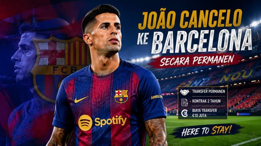 Joao Cancelo ke Barcelona Permanen, Hansi Flick Akhirnya Dapat Bek Incarannya
