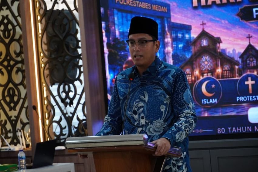 Rico Waas Suarakan Semangat "Medan untuk Semua" di Doa Bersama Hari Bhayangkara ke- 80