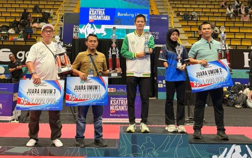 Taekwondo NPC Sumut Juara Umum Para Ksatria Nusantara PBTI