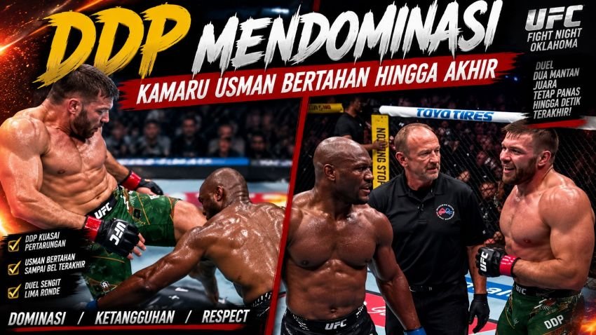Dricus du Plessis Dominasi Pertarungan dengan Kamaru Usman, Dekati Perebutan Gelar UFC