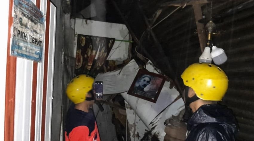 Dua Rumah Warga Pematangsiantar Roboh Diterjang Longsor, Delapan Orang Terluka