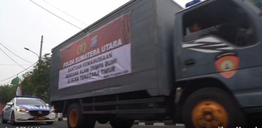 Polda Sumut Bantu NTT, Salurkan 25 Ton Logistik dan Dana Sekitar Rp1 Miliar