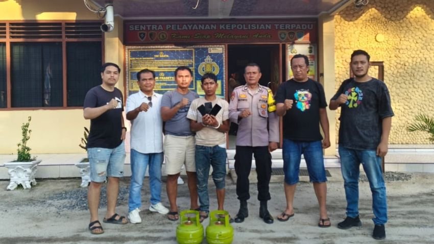 Maling Satroni Rumah Warga, Tiga HP dan Dua Tabung Gas Digondol
