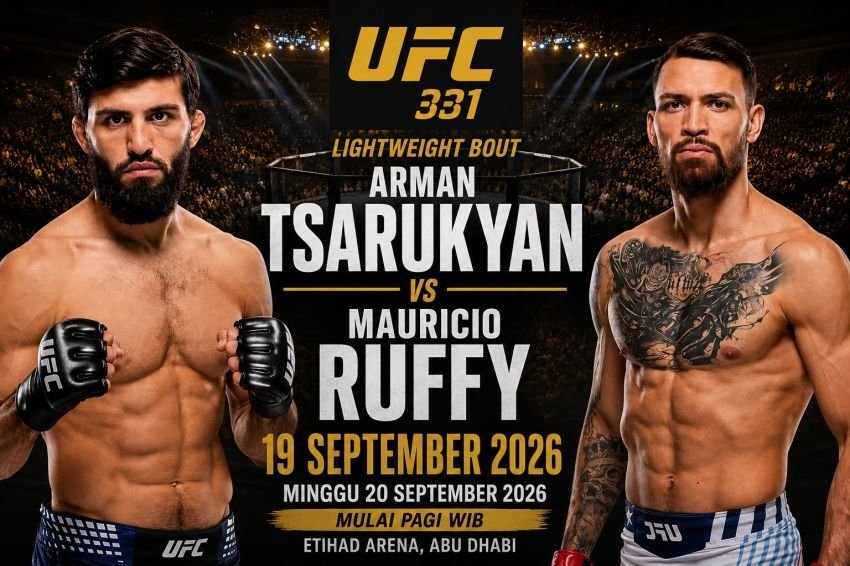 Arman Tsarukyan Dipaksa Hadapi Mauricio Ruffy, Peluang Rebut Gelar UFC Terancam