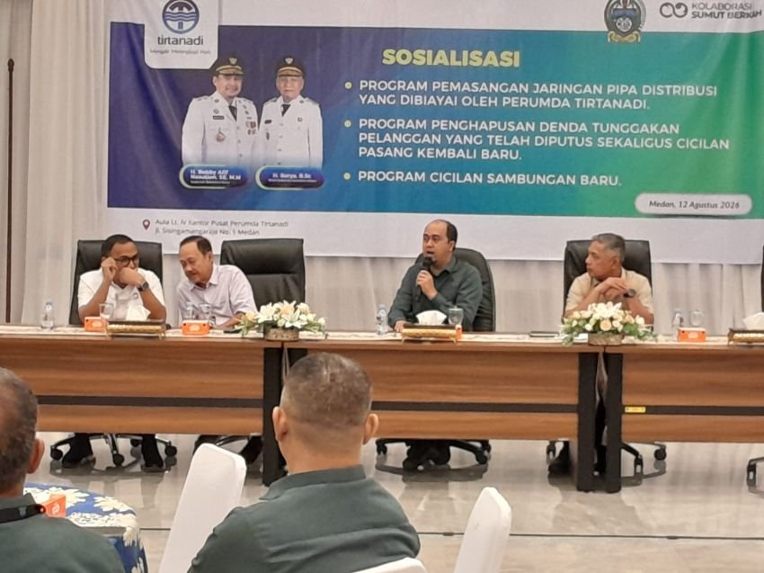 Tirtanadi Gratiskan Biaya Pemasangan Pipa Distribusi Air Bersih ke Masyarakat