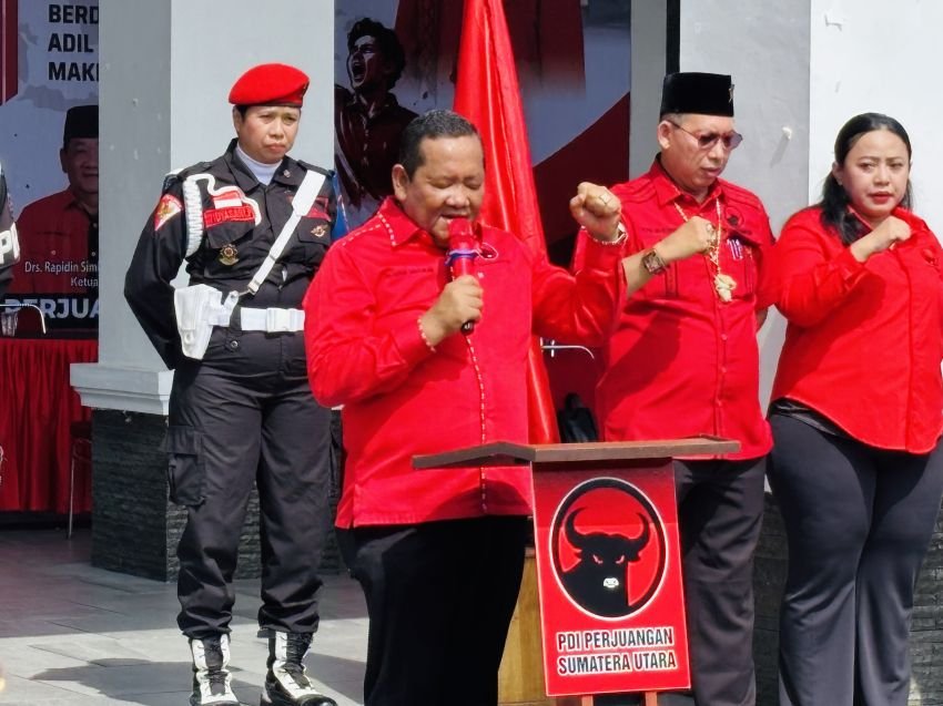 PDIP Sumut Rayakan HUT ke-81 Kemerdekaan RI, Rapidin Simbolon Tekankan Kerja Kerakyatan