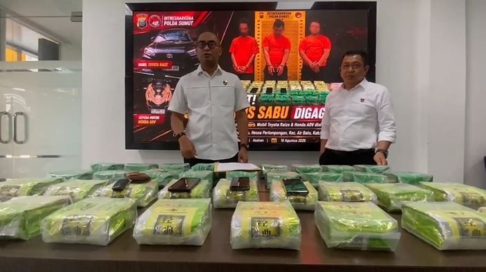 Ancaman Hukuman Mati, Paman dan Kemanakan Berulangkali Bawa Sabu Jumlah Banyak di Sumut