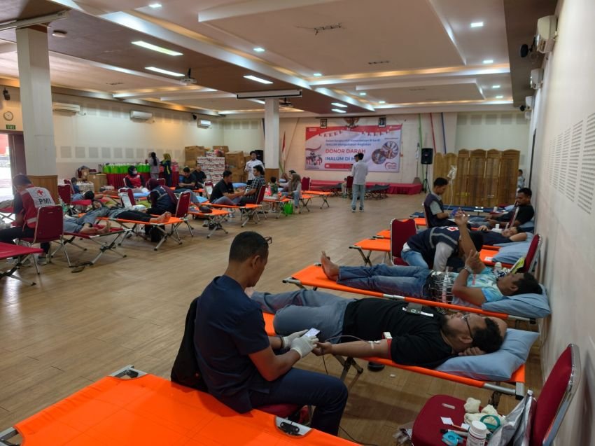 Satu Kantong untuk Nyawa, Ratusan Karyawan dan Warga Kumpulkan 626 Kantong Darah Jelang HUT ke-81 RI