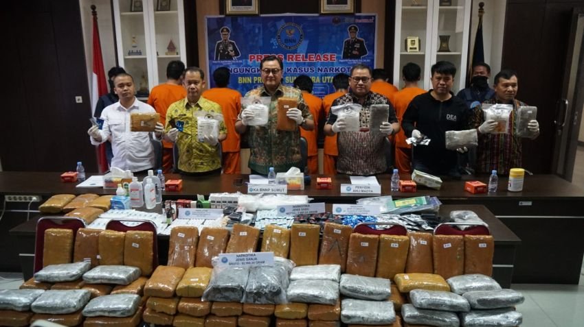 BNNP Sumut Gagalkan Peredaran 92 Kg Ganja Jaringan Gayo-Medan, Dua Tersangka Ditangkap