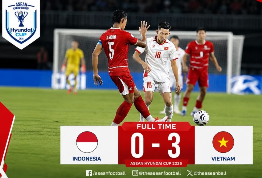 Vietnam Bungkam Indonesia, Garuda Tumbang Tiga Gol Tanpa Balas