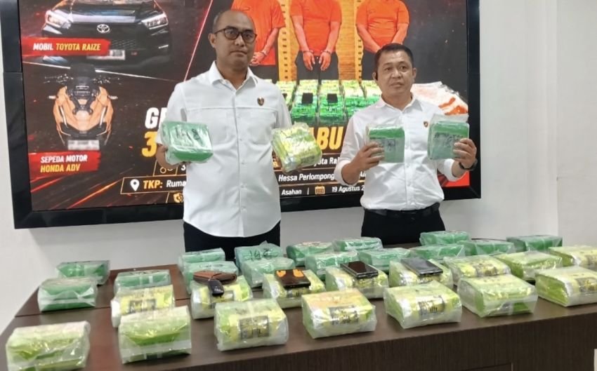 Polda Sumut Gagalkan Peredaran 35 Kg Sabu di Asahan, Tiga Orang Ditangkap di Rumah Makan