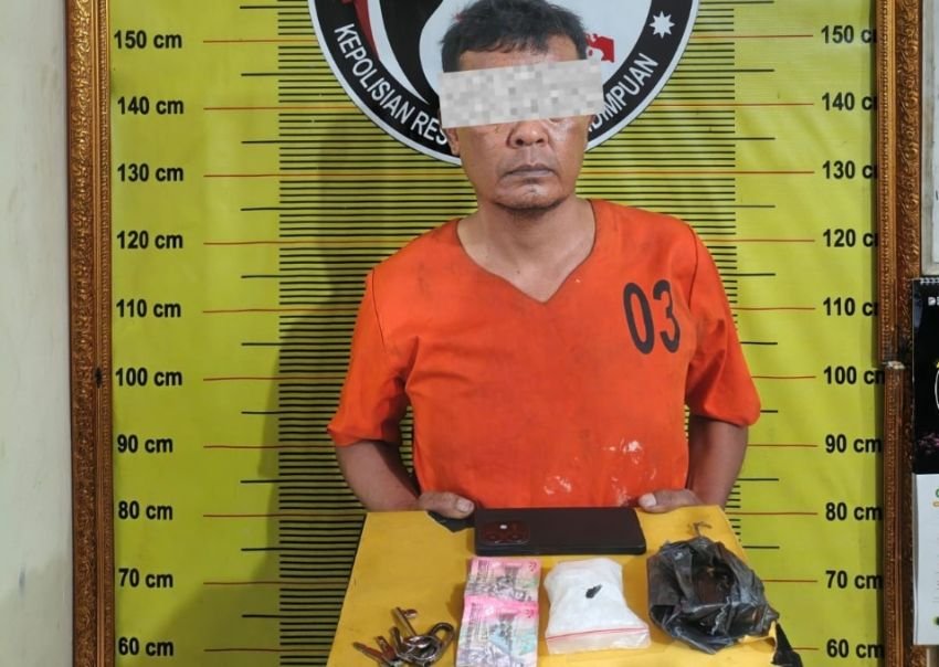Residivis di Padangsidimpuan Utara Kembali Masuk Bui Gegara 98,84 Gram Sabu