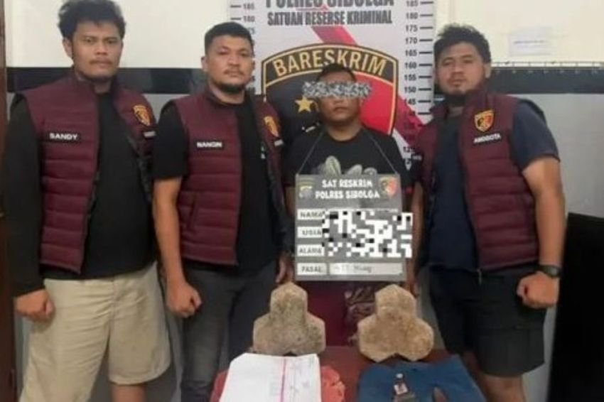 &lrm;Polres Sibolga Tangkap Terduga Pelaku Pencurian Kabel Anti Petir Milik Stasiun Radio