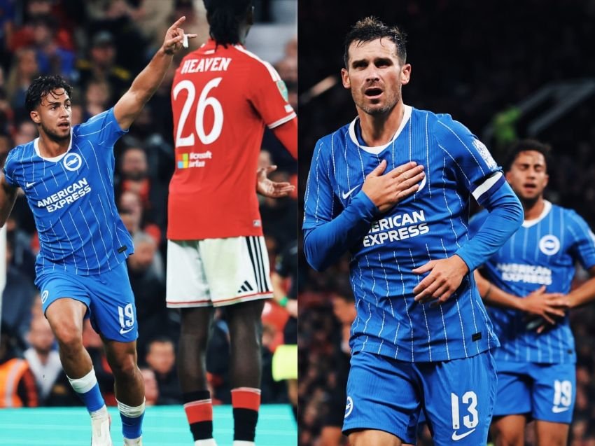 Manchester United Kolaps! Unggul 2-0, Brighton Comeback 3-2 di Old Trafford