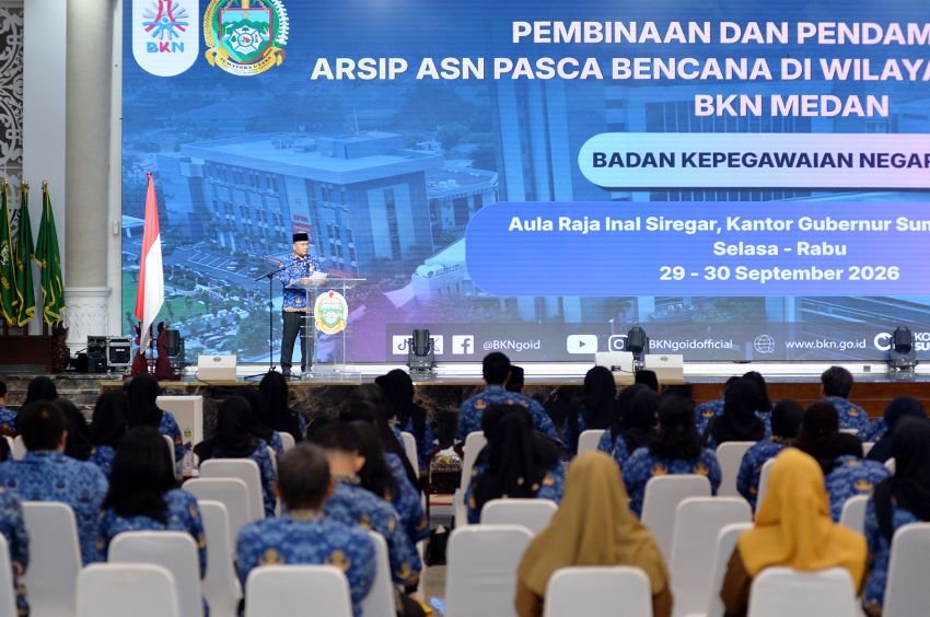 Pemprovsu dan BKN Percepat Pemulihan Arsip ASN Terdampak Bencana