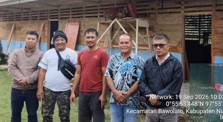 Revitalisasi SDN 078475 Toba&rsquo;a Telan Anggaran Rp998,9 Juta, LIRA Nias Pantau Progres Pekerjaan
