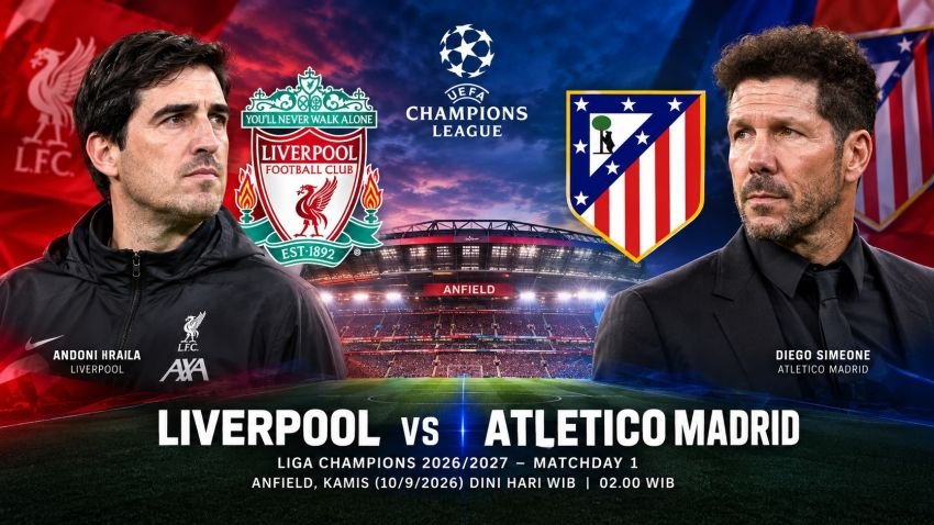 Liverpool vs Atletico Madrid: Debut Iraola Diuji Simeone di Anfield
