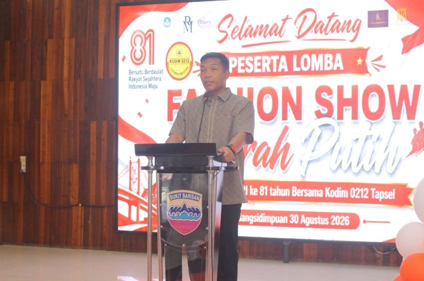 Innovasi Kreatif Memeriahkan HUT RI Ke-81, Kodim 0212/Tapsel Gelar Lomba Fashion Show Merah Putih