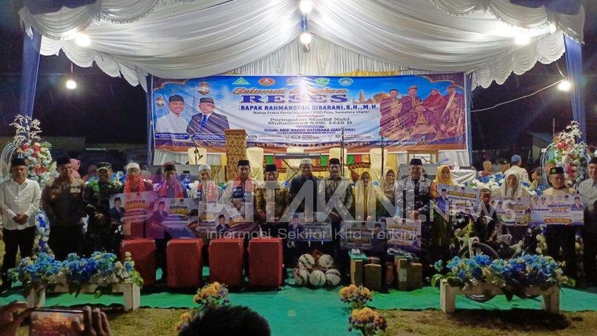 Ribuan Warga Hadiri Reses Rahmansyah dan Maulid Nabi, Hadad Alwi Video Call Agendakan Barus Bersalawat