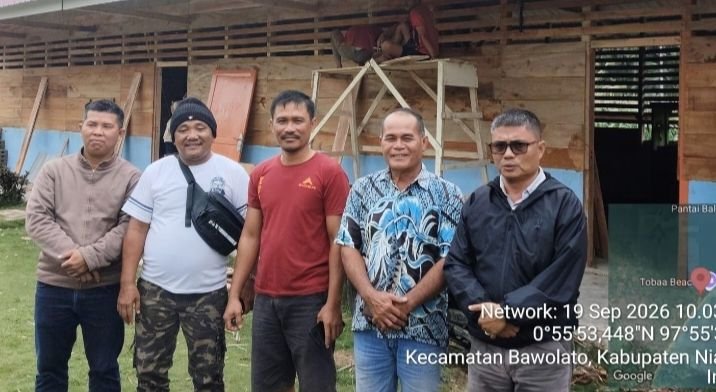 Revitalisasi SDN 078475 Toba&rsquo;a Telan Anggaran Rp998,9 Juta, LIRA Nias Pantau Progres dan Serap Aspirasi Warga