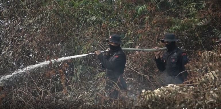 Sebanyak 10 Orang Pelaku Pembakar Lahan sudah Ditangkap Polres Inhil Riau