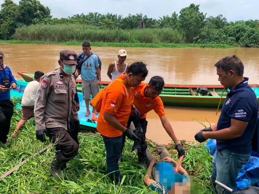 Warga Desa Lumut Maju Ditemukan Meninggal Dunia di Sungai, Diduga Jatuh dari Perahu