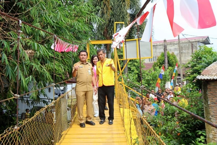 Jembatan Perintis Kelurahan Mangga Resmi Dibuka untuk Perkuat Mobilitas Medan Tuntungan