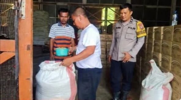 Polres Padanglawas Kirim 6,45 Ton Jagung Pipil ke Gudang Bulog
