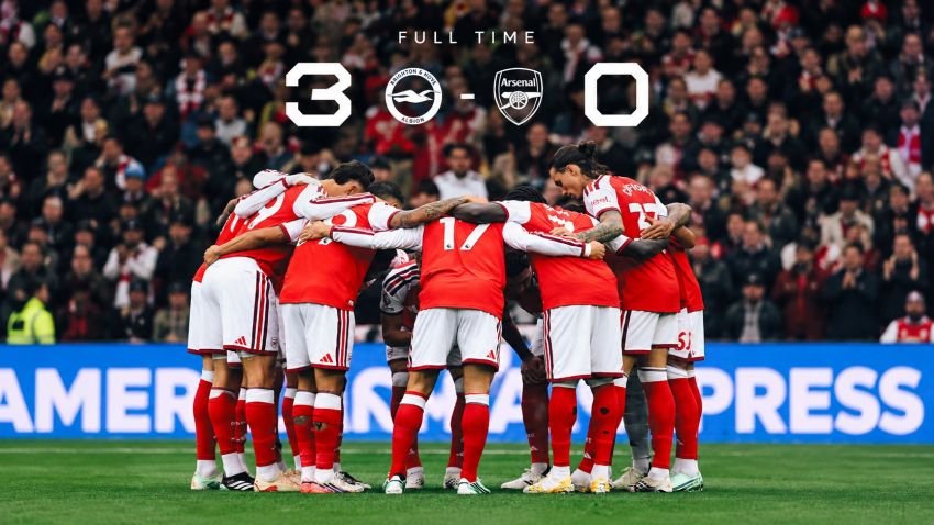 Brighton Jadi Pembunuh Raksasa, Arsenal Tumbang Telak 0-3